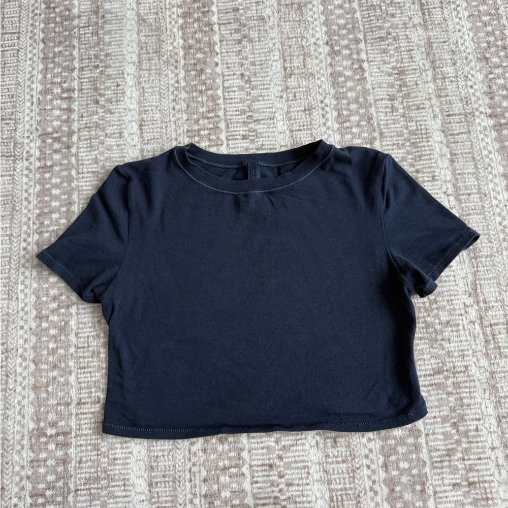 SKIMS Cotton Jersey Cropped Tee